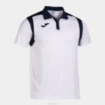 Joma 82P4R4448 أبيض كحلي بطولة قميص بولو بأكمام قصيرة v رجال