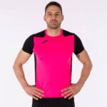 Joma 82P4R4500 نيون وردي أسود قميص قصير الأكمام سجل الثاني رجال - Image 2