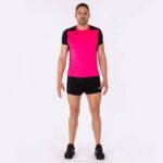Joma 82P4R4500 نيون وردي أسود قميص قصير الأكمام سجل الثاني رجال - Image 6