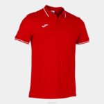 Joma 82P4R4501 أحمر قميص بولو بأكمام قصيرة مريحة II رجال