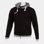 Joma 82P4R4513 أسود اللون الرمادي سترة مقنعين مريحة الثاني رجال
