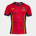 Joma 82P4R4585 أحمر قميص قصير الاكمام 1st موحدة الاتحاد الاسباني للرجبي