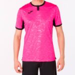 Joma 82P4R4624 نيون وردي أسود قميص قصير الأكمام toletum الثاني رجال - Image 2