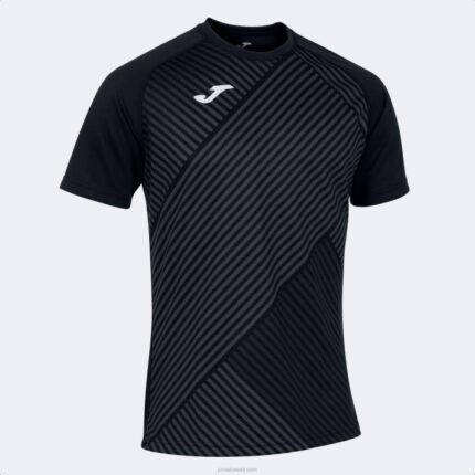 Joma 82P4R462 أسود قميص بأكمام قصيرة haka ii رجال