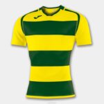 Joma 82P4R4699 أصفر أخضر قميص قصير الأكمام prorugby الثاني رجال