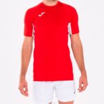 Joma 82P4R4716 احمر ابيض قميص بأكمام قصيرة superliga رجال - Image 2