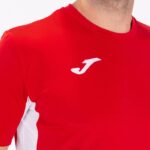 Joma 82P4R4716 احمر ابيض قميص بأكمام قصيرة superliga رجال - Image 4