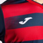 Joma 82P4R479 الأزرق الداكن الأحمر قميص بكم قصير europa v رجال - Image 4