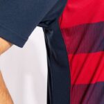 Joma 82P4R479 الأزرق الداكن الأحمر قميص بكم قصير europa v رجال - Image 5
