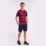 Joma 82P4R479 الأزرق الداكن الأحمر قميص بكم قصير europa v رجال - Image 6