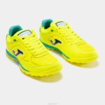 Joma 82P4R47 الفلورسنت الأصفر الأزرق الداكن حذاء كرة القدم توب فليكس 23 تيرف - Image 2