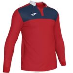 Joma 82P4R524 أحمر أزرق كحلي قميص بولو طويل الأكمام الفائز الثاني رجال