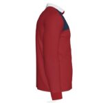 Joma 82P4R524 أحمر أزرق كحلي قميص بولو طويل الأكمام الفائز الثاني رجال - Image 4