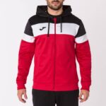 Joma 82P4R547 أحمر أسود طاقم سترة مقنعين الرابع رجال - Image 2