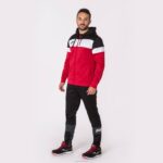 Joma 82P4R547 أحمر أسود طاقم سترة مقنعين الرابع رجال - Image 4