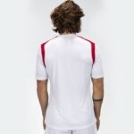 Joma 82P4R553 أبيض أحمر بطولة قميص قصير الأكمام v رجال - Image 3