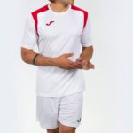 Joma 82P4R553 أبيض أحمر بطولة قميص قصير الأكمام v رجال - Image 5