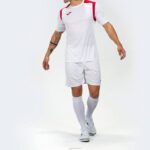 Joma 82P4R553 أبيض أحمر بطولة قميص قصير الأكمام v رجال - Image 6