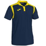 Joma 82P4R556 الأزرق الداكن والأصفر بطولة قميص بولو بأكمام قصيرة v رجال