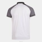 Joma 82P4R564 أبيض أسود قميص بولو قصير الأكمام أساسي الثاني رجال - Image 2