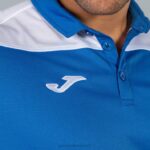 Joma 82P4R568 أزرق ملكي أبيض قميص بولو بأكمام قصيرة هواية II رجال - Image 4