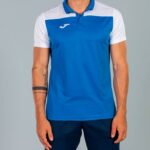 Joma 82P4R568 أزرق ملكي أبيض قميص بولو بأكمام قصيرة هواية II رجال - Image 8
