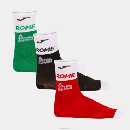 Joma 82P4R56 أسود أخضر أحمر روما الجوارب