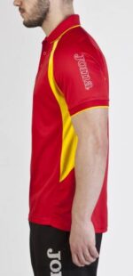 Joma 82P4R573 احمر اصفر بطولة قميص بولو قصير الأكمام III رجال - Image 4