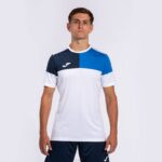 Joma 82P4R592 الأبيض الأزرق الملكي الأزرق الداكن قميص طاقم قصير الأكمام v رجال - Image 4