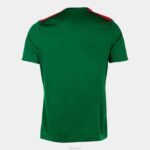 Joma 82P4R596 أخضر أحمر قميص بطولة قصيرة الأكمام السابع رجال - Image 2