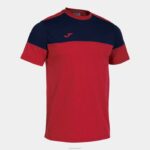 Joma 82P4R618 أحمر أزرق كحلي قميص طاقم قصير الأكمام v رجال