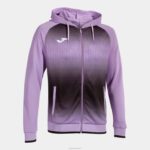 Joma 82P4R623 أسود أرجواني جاكيت بغطاء رأس Tiger v رجال