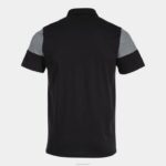 Joma 82P4R626 أسود اللون الرمادي قميص بولو بأكمام قصيرة طاقم v رجال - Image 2