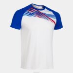 Joma 82P4R639 أبيض أزرق ملكي قميص قصير الأكمام النخبة x رجال