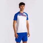 Joma 82P4R639 أبيض أزرق ملكي قميص قصير الأكمام النخبة x رجال - Image 3