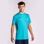 Joma 82P4R646 الفلورسنت الفيروز الأزرق الداكن قميص بطولة قصيرة الأكمام السابع رجال - Image 5