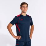 Joma 82P4R648 الأزرق الداكن الأحمر قميص بطولة قصيرة الأكمام السابع رجال - Image 5