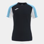 Joma 82P4R655 الفيروز الأسود قميص تدريب قصير الاكمام انتر movistar 22/23