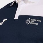 Joma 82P4R660 الأزرق الداكن الأبيض قميص بولو قصير الأكمام الاتحاد الدولي للباديل - Image 3
