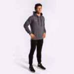 Joma 82P4R69 الرمادي الداكن سترة مقنعين الشارع الحضري رجال - Image 4