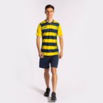Joma 82P4R721 أصفر أزرق كحلي قميص بكم قصير europa v رجال - Image 6