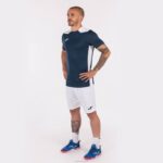 Joma 82P4R735 الأزرق الداكن الأبيض بطولة قميص قصير الأكمام سادسا رجال - Image 4