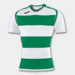 Joma 82P4R764 أبيض أخضر قميص قصير الأكمام prorugby الثاني رجال
