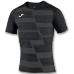 Joma 82P4R797 أسود رمادي غامق قميص بأكمام قصيرة هاكا رجال