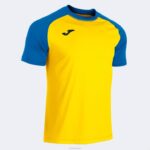Joma 82P4R808 أصفر أزرق ملكي قميص قصير الأكمام للعمل الجماعي رجال
