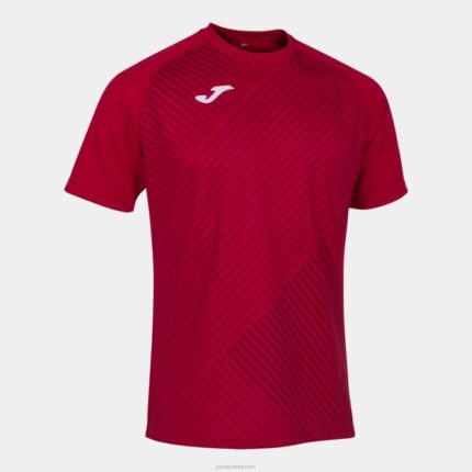 Joma 82P4R814 أحمر قميص بأكمام قصيرة haka ii رجال