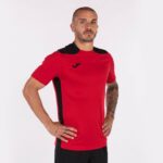 Joma 82P4R822 أحمر أسود بطولة قميص قصير الأكمام سادسا رجال - Image 2