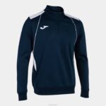 Joma 82P4R833 الأزرق الداكن الأبيض بطولة قميص من النوع الثقيل السابع رجال