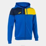 Joma 82P4R838 الأزرق الملكي الأصفر والأزرق الداكن طاقم سترة مقنعين v رجال