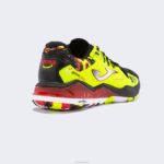 Joma 82P4R839 أسود أصفر فلوري أحذية تي تدور 23 طين رجال - Image 3